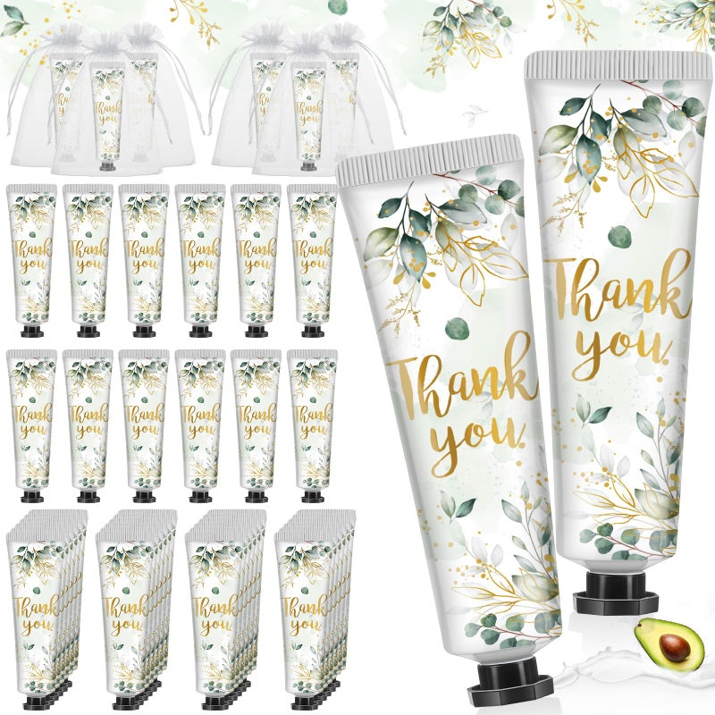 Swiffen 48 Sets Thank You Hand Cream Gifts Bulk Baby Shower Hand Cream Travel Size Lotion Bulk Fall Thanksgiving Party Supplies Favors Birthday Wedding for Guest